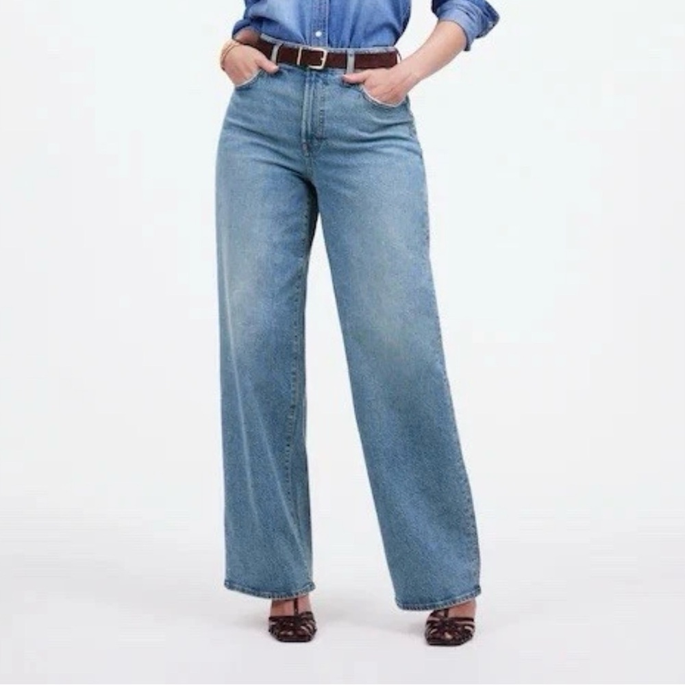 MADEWELL Curvy Perfect Vintage Wide-Leg Jeans Women’s Size 25 - Picture 6 of 13
